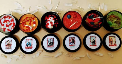 Horror stocking stuffer collection (8oz Tins)